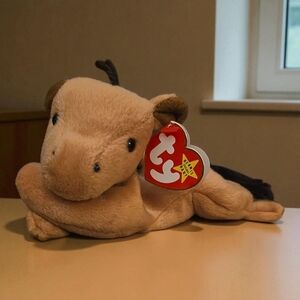 BOGO- Derby -Ty Plush Horse with Tan and Brown‎ Hues